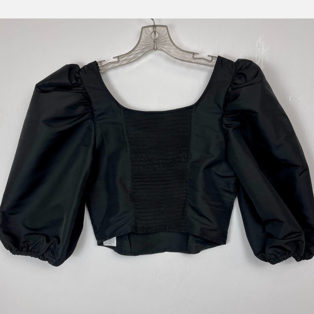 Levi's Black Puff Sleeve Blouse